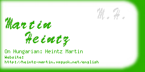 martin heintz business card